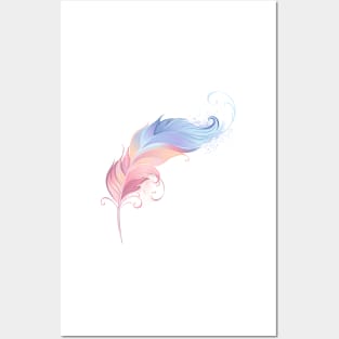 Elegant Powder Feather Posters and Art